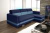 Foto Sofá mini chaise longue con cama y arcones - R-MINI, Azul, 236x146