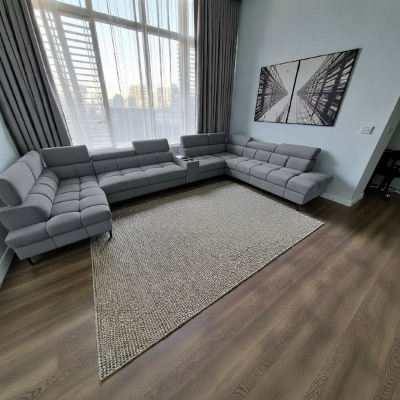 Foto Sofá Panorámico en U con Cama, Arcón y Carga USB TITAN XXL