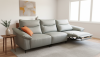 Foto Sofá Relax Eléctrico R3 de Piel Natural - Máximo Confort y Diseño Recto