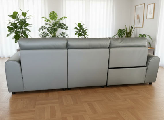 Foto Sofá Relax R1 Premium – Piel Natural con Motor Eléctrico (280 cm)