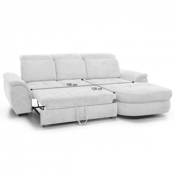 Foto Sofá rinconera cama con arcón gris — Aldo Mini