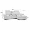 Foto Sofá rinconera cama con arcón gris — Aldo Mini