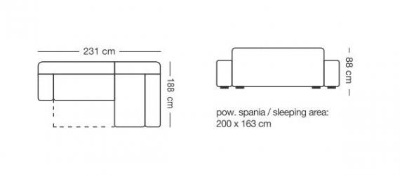 Foto Sofá rinconera cama con arcón - Ralf