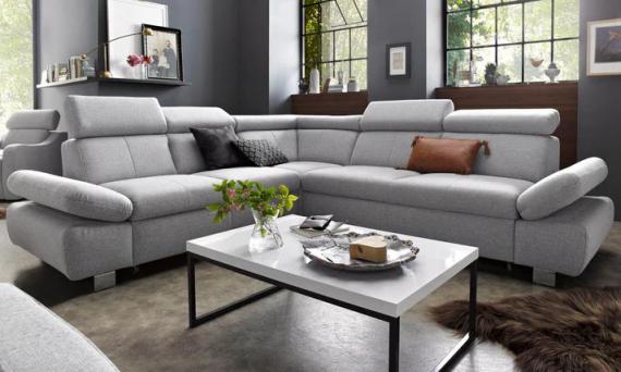 Foto Sofá rinconera con cama, baúl extraíble y reposabrazos reclinables – ATLANTA