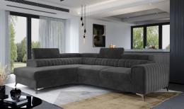 Sofá rinconera con cama extraíble - arcon gris 278x205 LAURENCE