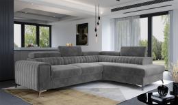 Sofá rinconera con cama extraíble - arcon gris 278x205 LAURENCE
