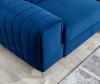 Foto Sofá rinconera con cama extraíble - Laurence, Azul