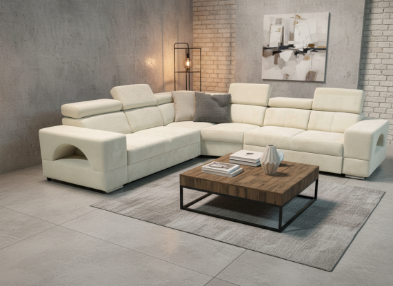 Foto Sofá Rinconera Modular EVA NEW | 6 Plazas con Cama y Almacenaje