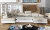 Foto Sofás cama+arcon - beige/tela - blanco/polipiel - 345x205 - RODRIGO