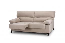 Sofa 2P ASIENTOS DESLIZANTES - ECO, Beige, 143cm