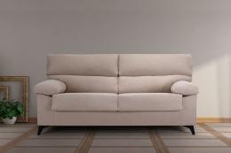 Sofa 2P ASIENTOS DESLIZANTES - ECO, Beige, 143cm