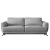 Sofa 3 plazas extensible con sillon y puf - Megis, Beige