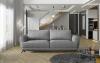 Foto Sofa 3 plazas extensible con sillon y puf - Megis, Gris claro, 242cm