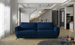 Sofa 3 plazas extensible con sillon y puf - Megis, Gris claro