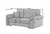 Foto Sofa cama 2 pl. 155 cm. - Laine, Gris claro