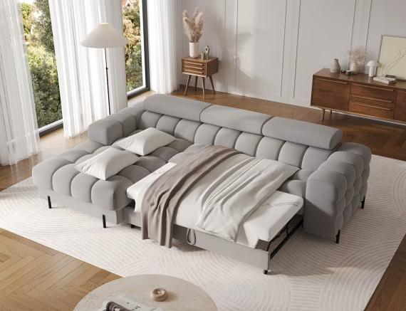 Foto Sofa cama+arcon - 285x181 - gris - FELRO