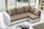 Sofa cama+arcon R-CITY, Beige/Blanco, 232x144