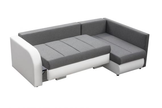 Foto Sofa cama+arcon R-CITY, Beige/Blanco, 232x144