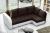 Sofa cama+arcon R-CITY, Marron/Blanco, 232x144