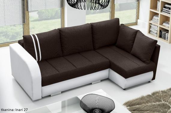 Foto Sofa cama+arcon R-CITY, Marron/Blanco, 232x144