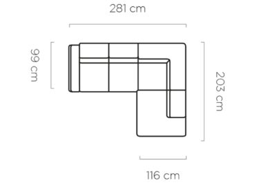 Foto Sofa cama -  Atlanta, Gris claro