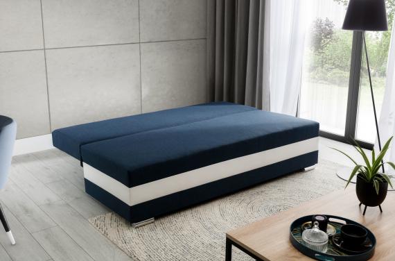 Foto Sofa cama - Calia, Gris/Blanco, 195 cm