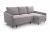 Sofa cama chaiselongue  - ROBIN, Gris claro