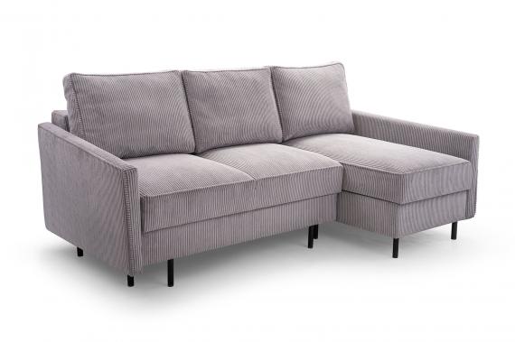 Foto Sofa cama chaiselongue  - ROBIN, Gris claro