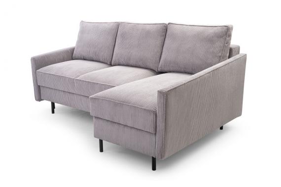 Foto Sofa cama chaiselongue  - ROBIN, Gris claro