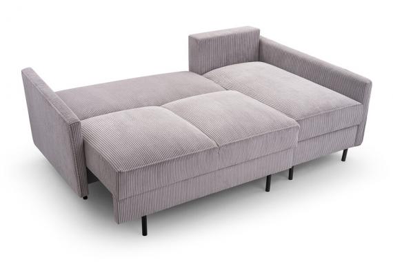 Foto Sofa cama chaiselongue  - ROBIN, Gris claro