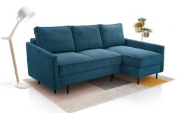 Sofa cama chaiselongue  - ROBIN, Azul