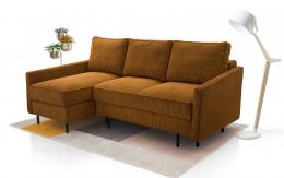 Sofa cama chaiselongue - ROBIN, Mostaza