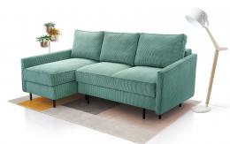 Sofa cama chaiselongue - ROBIN, Verde