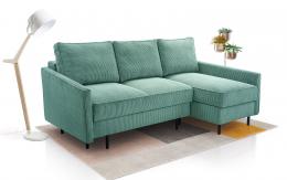 Sofa cama chaiselongue - ROBIN, Verde