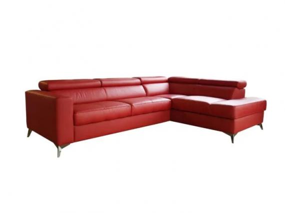 Foto Sofa cama con arcon piel natural - MONDO, Rojo