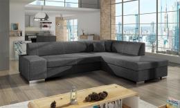 Sofa cama con arcon PORTO, Gris, 278x217