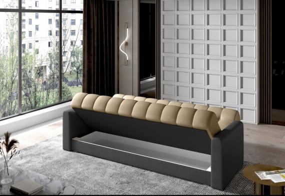 Foto SOFA CAMA - GARETT, Beige/Gris oscuro, 212 cm