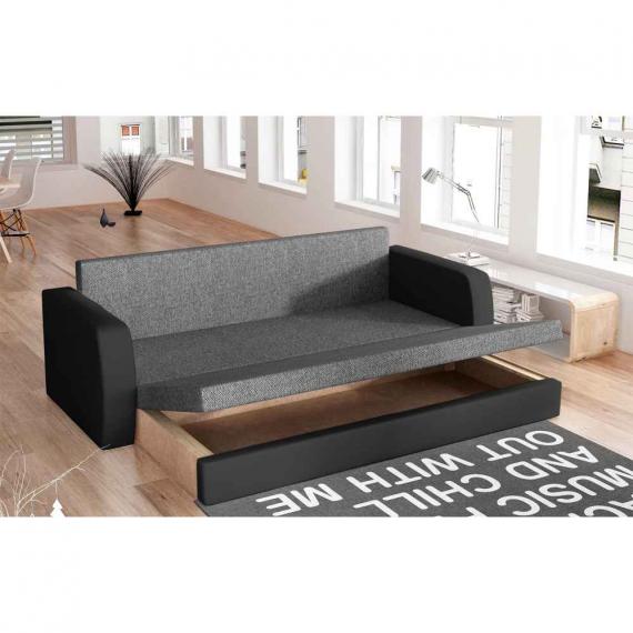 Foto SOFA CAMA INVERSA, Sawana 21/Soft 17-tela y polipiel