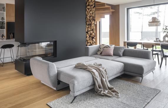 Foto Sofa cama - LARDE , Gris oscuro, 286x191