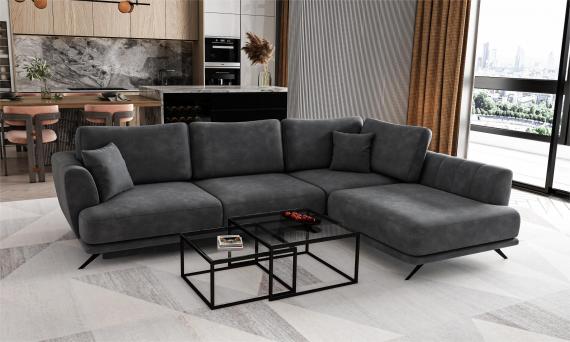 Foto Sofa cama - LARDE , Gris oscuro, 286x191