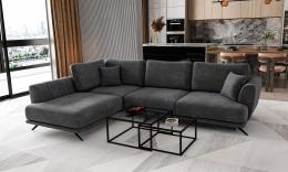 Sofa cama - LARDE , Gris oscuro, 286x191