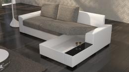 Sofa cama - NEGRO, 245x165, beige/blanco