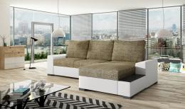 Sofa cama - NEGRO, 245x165, beige/blanco