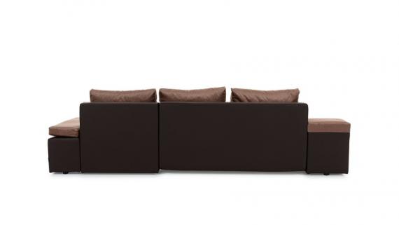 Foto Sofa cama - Ontario, Negro, polipiel