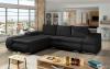 Foto Sofa cama - Ontario, Negro, polipiel