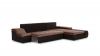 Foto Sofa cama - Ontario, Negro, polipiel