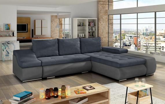 Foto Sofa cama - Ontario, azul / gris