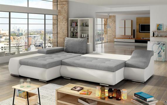 Foto Sofa cama - Ontario, azul / gris