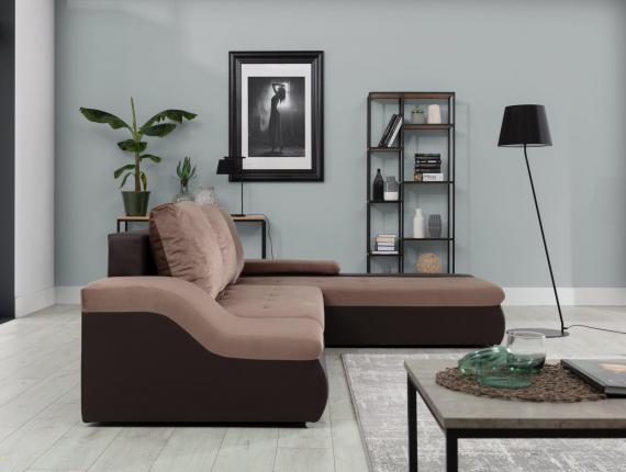 Foto Sofa cama - Ontario, azul / gris