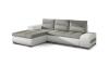 Foto Sofa cama - Ottavio, 275x180, Gris/Blanco, Tela y polipiel